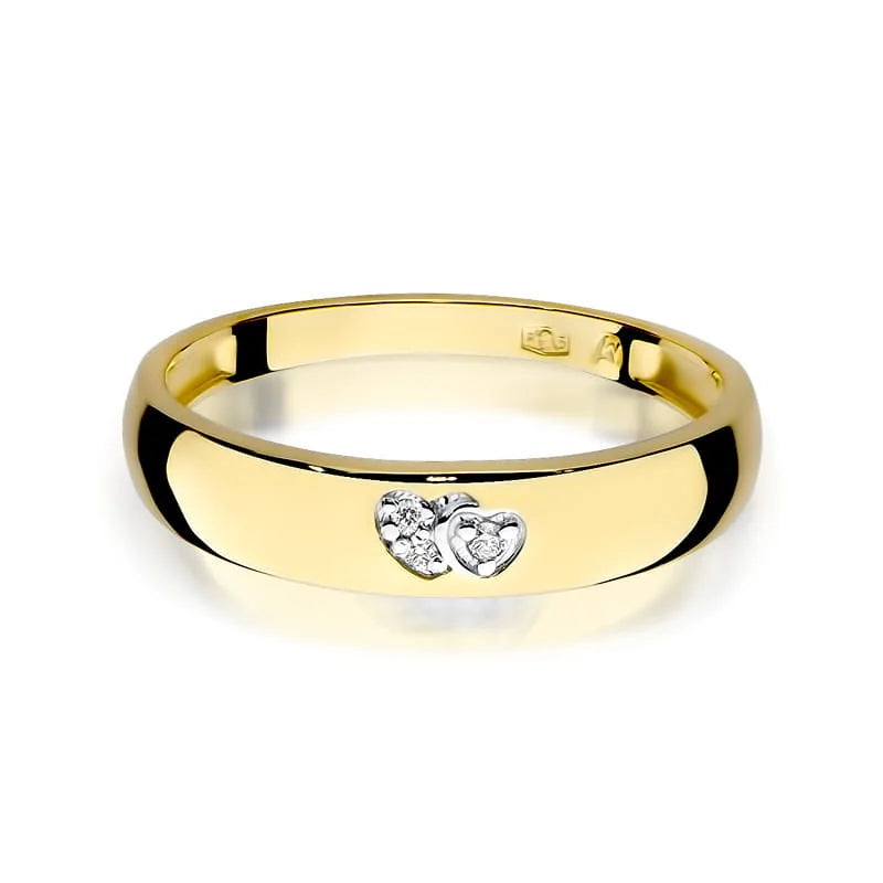 Gold Ring with 0.019ct Diamonds