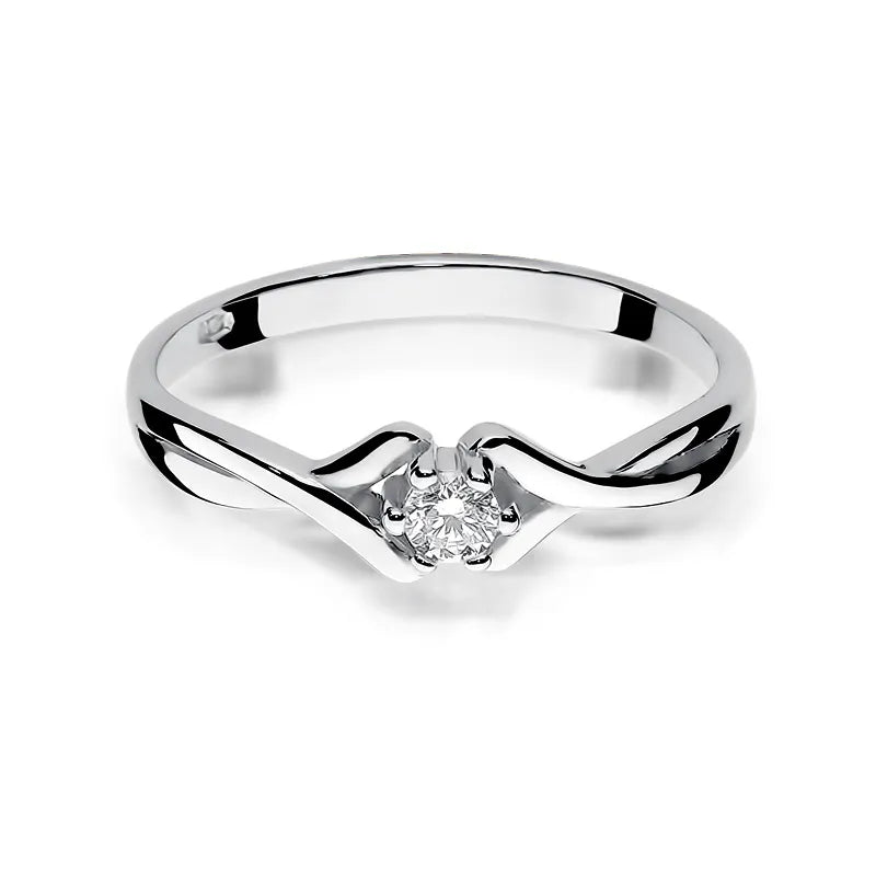 Goldring mit 0,08 ct Diamant