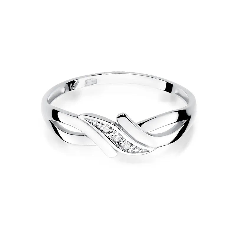 Gold Ring with 0.015ct Diamonds