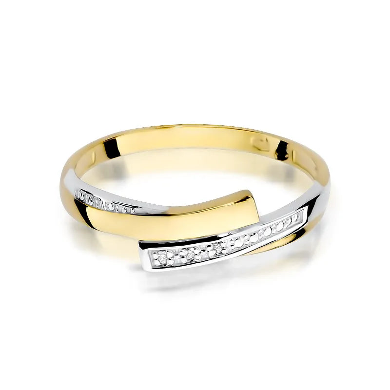 Gold Ring with 0.015ct Diamonds