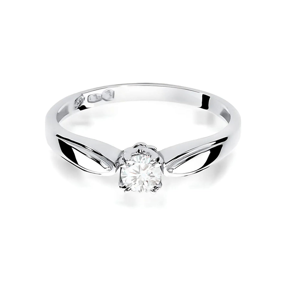 Goldring mit 0,24 ct Diamant