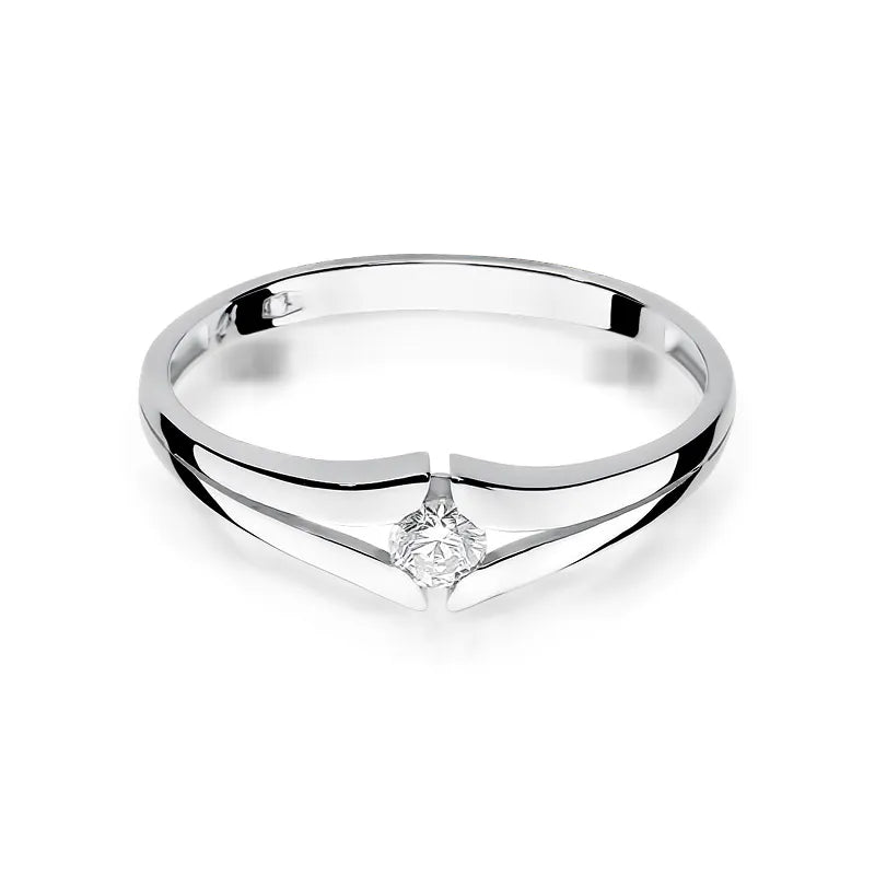 Goldring mit 0,08 ct Diamant