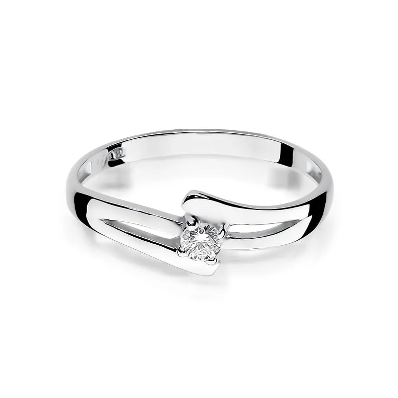 Goldring mit 0,08 ct Diamant