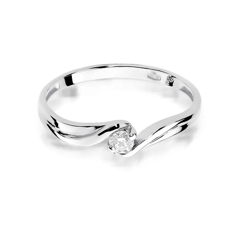 Goldring mit 0,08 ct Diamant