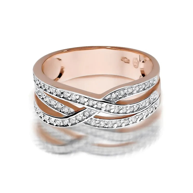 Goldring mit 0,265 ct Diamanten