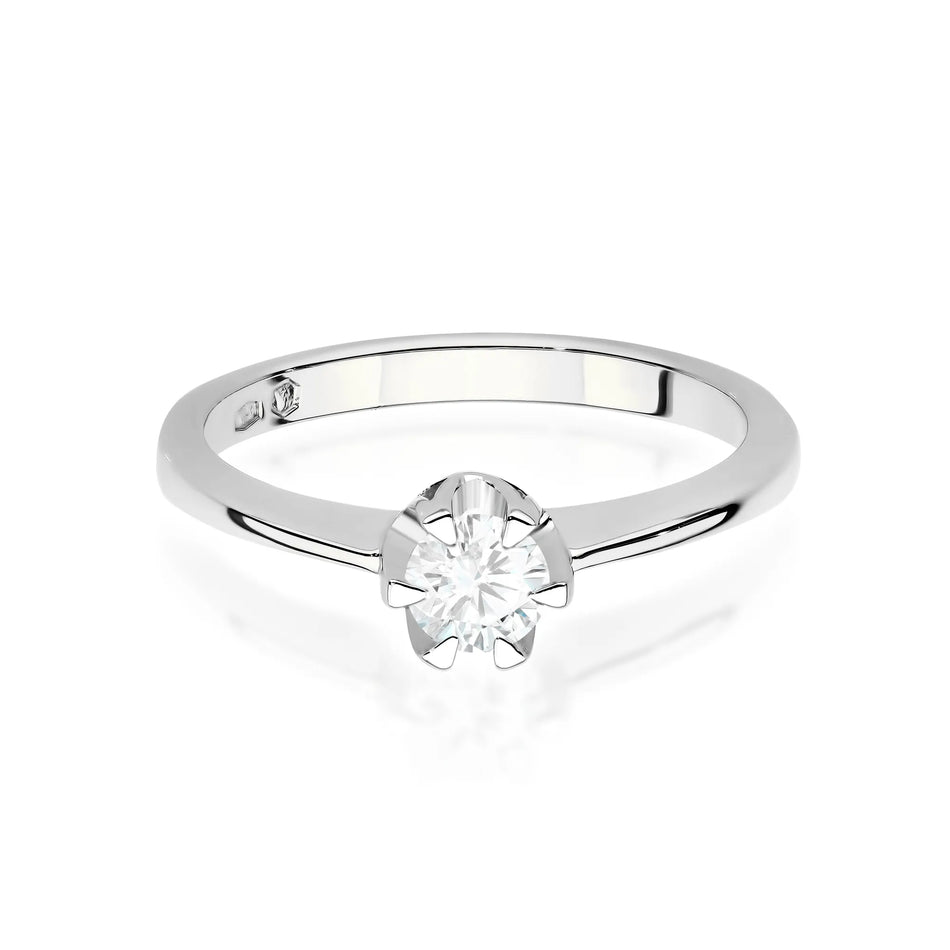 Ein Goldring mit 0,40 ct Diamant