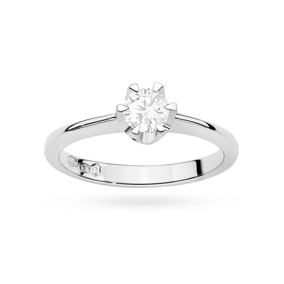 Zlatý prsteň s 0.50ct laboratórnym diamantom