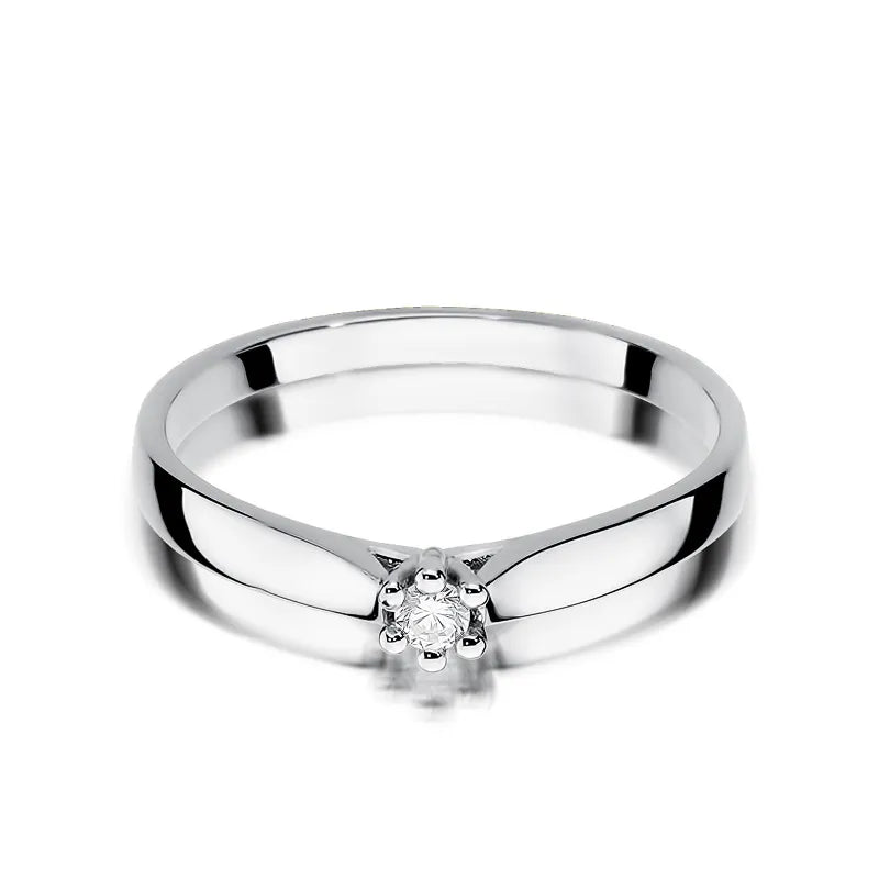 Goldring mit 0,04 ct Diamant