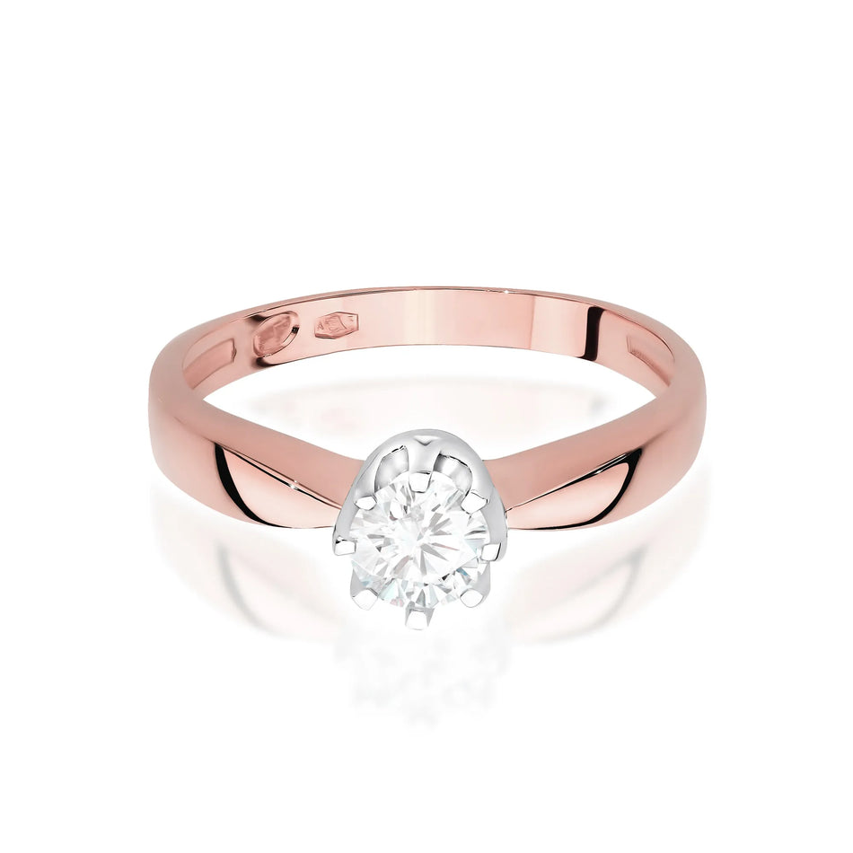 Goldring mit 0,30 ct Diamant