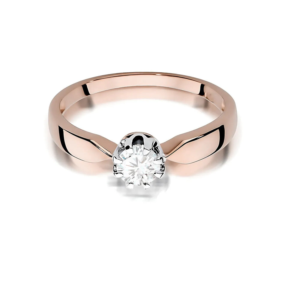 Goldring mit 0,40 ct Diamant