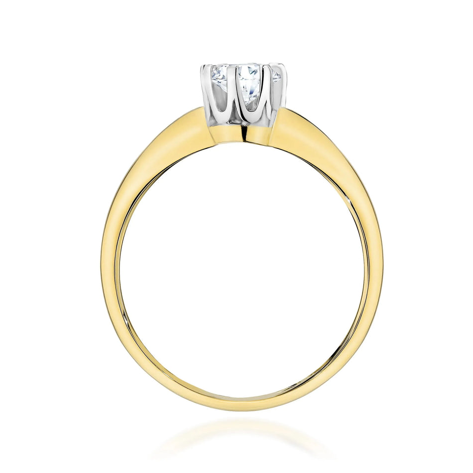 Goldring mit 0,30 ct Diamant