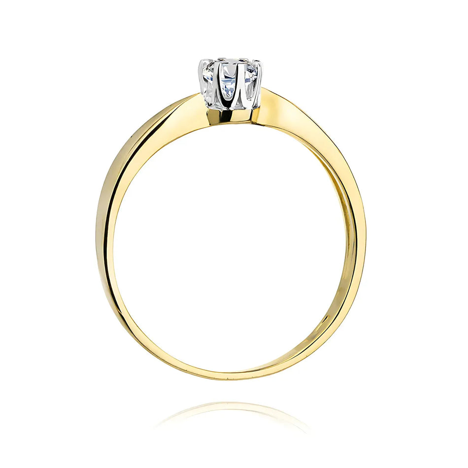 Goldring mit 0,40 ct Diamant