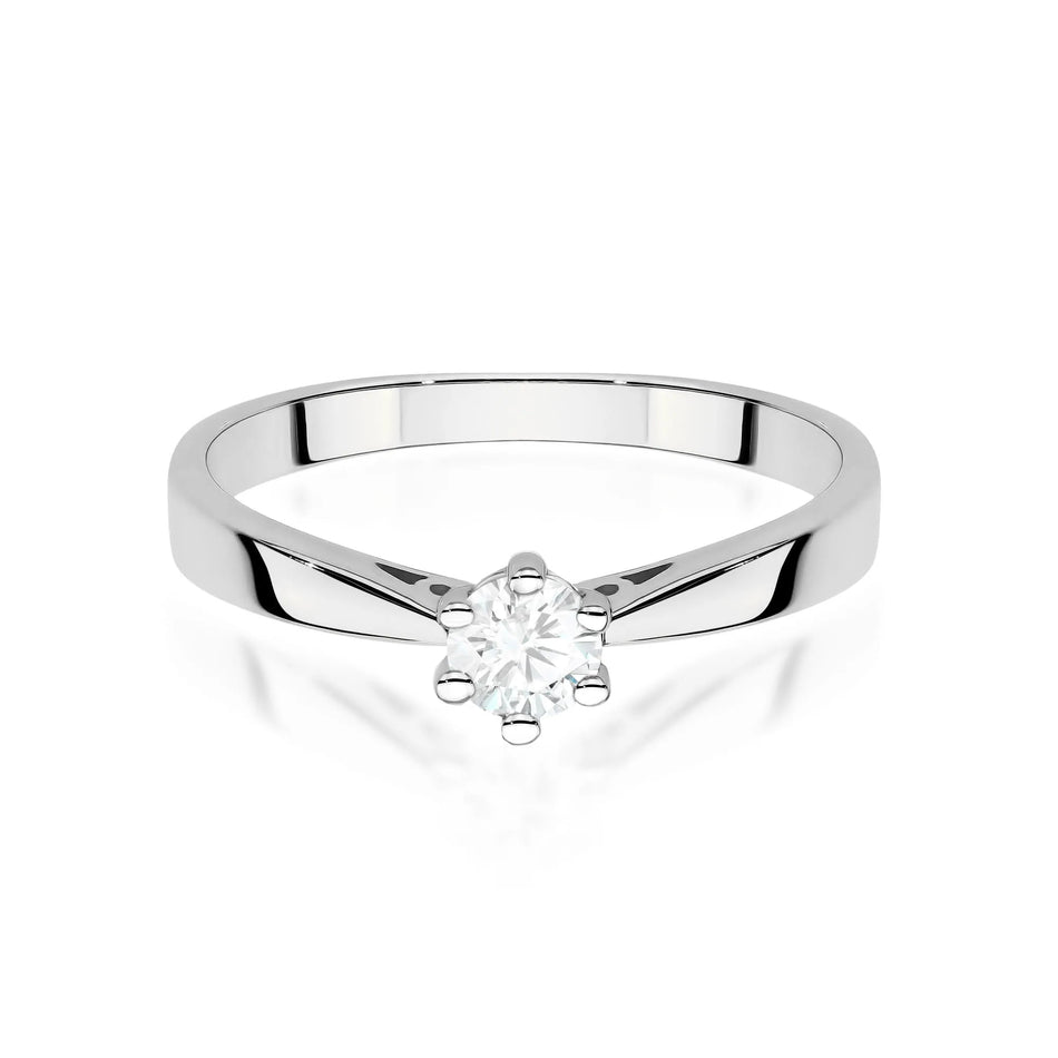 Goldring mit 0,30 ct Diamant