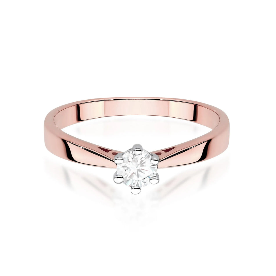 Goldring mit 0,30 ct Diamant