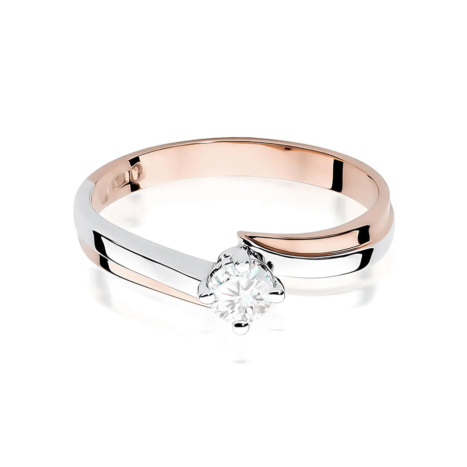 Goldring mit 0,30 ct Diamant