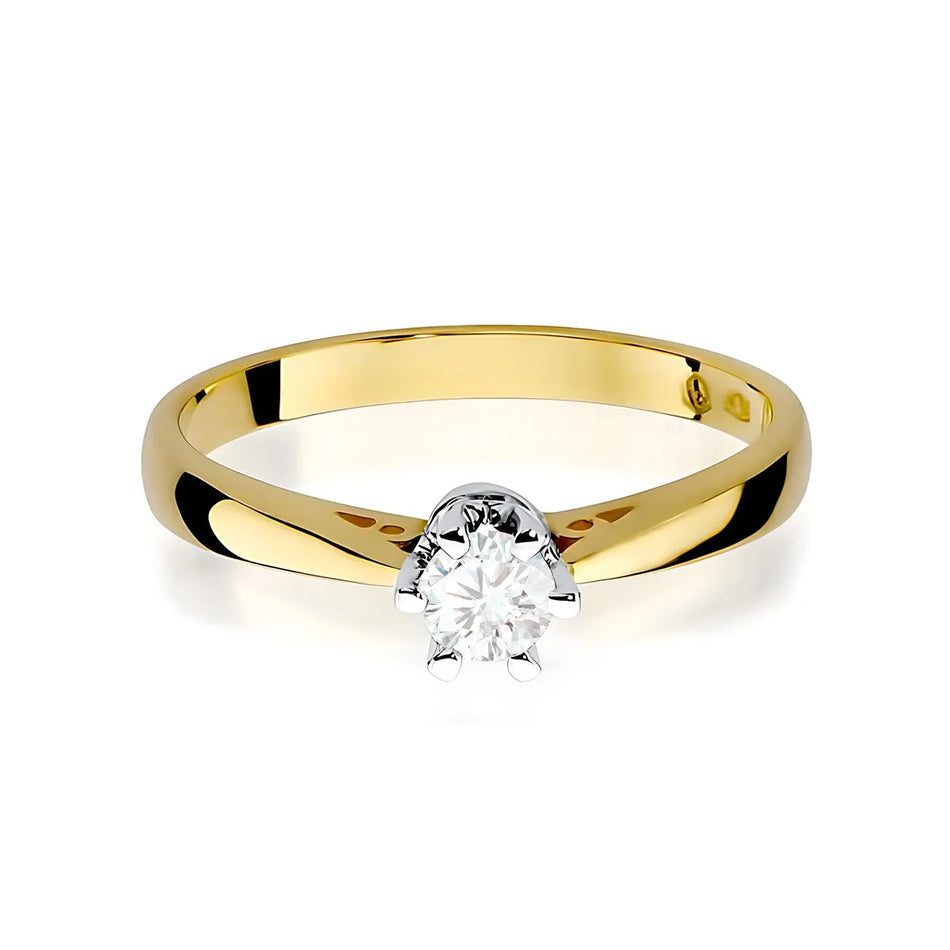 Goldring mit 0,30 ct Diamant
