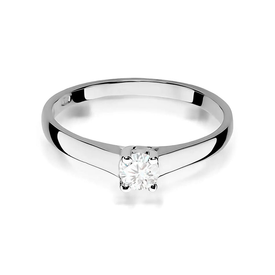 Zlatý prsteň s diamantom 0,20 ct