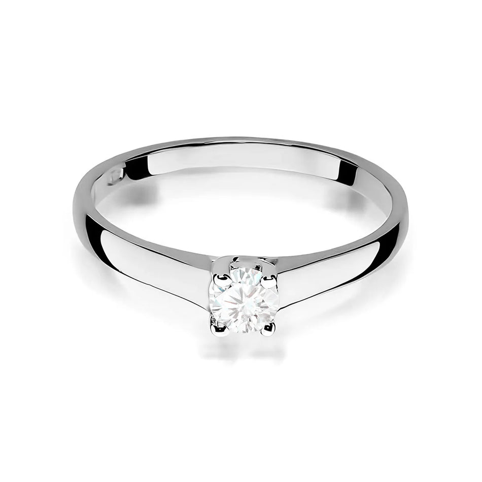 Gold Ring with 0.20ct Lab-diamond