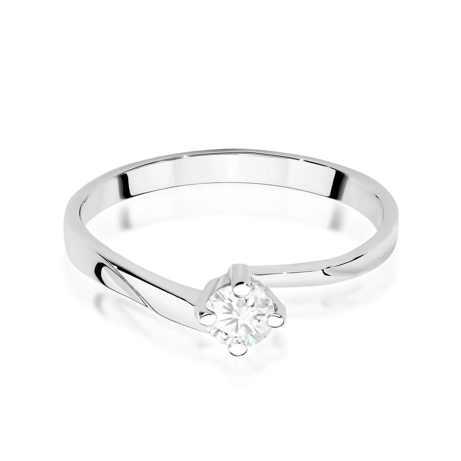 Zlatý prsteň s diamantom 0,20 ct