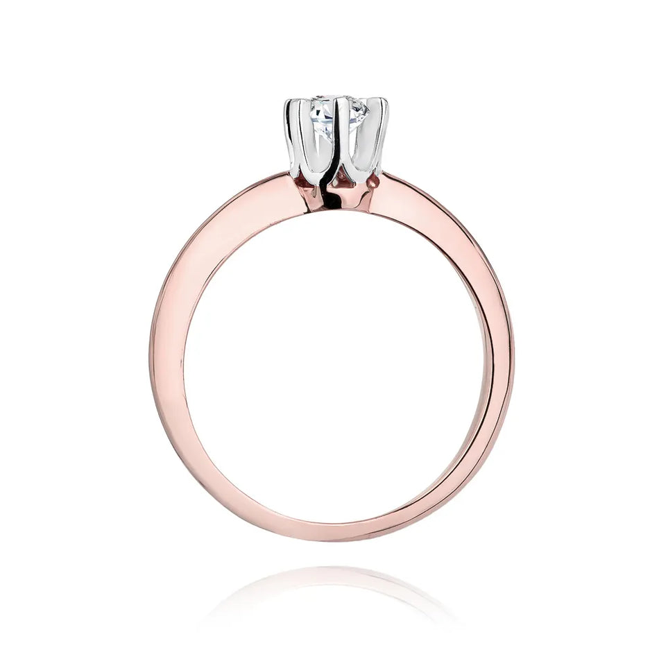 Goldring mit 0,30 ct Diamant