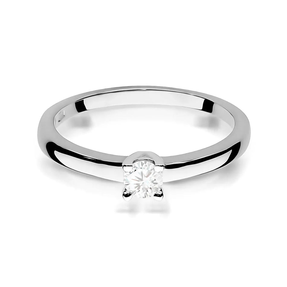 Goldring mit 0,15 ct Diamant