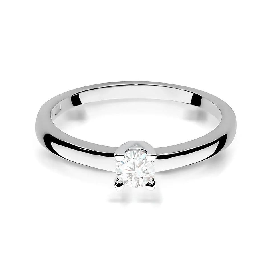 Goldring mit 0,25 ct Diamant