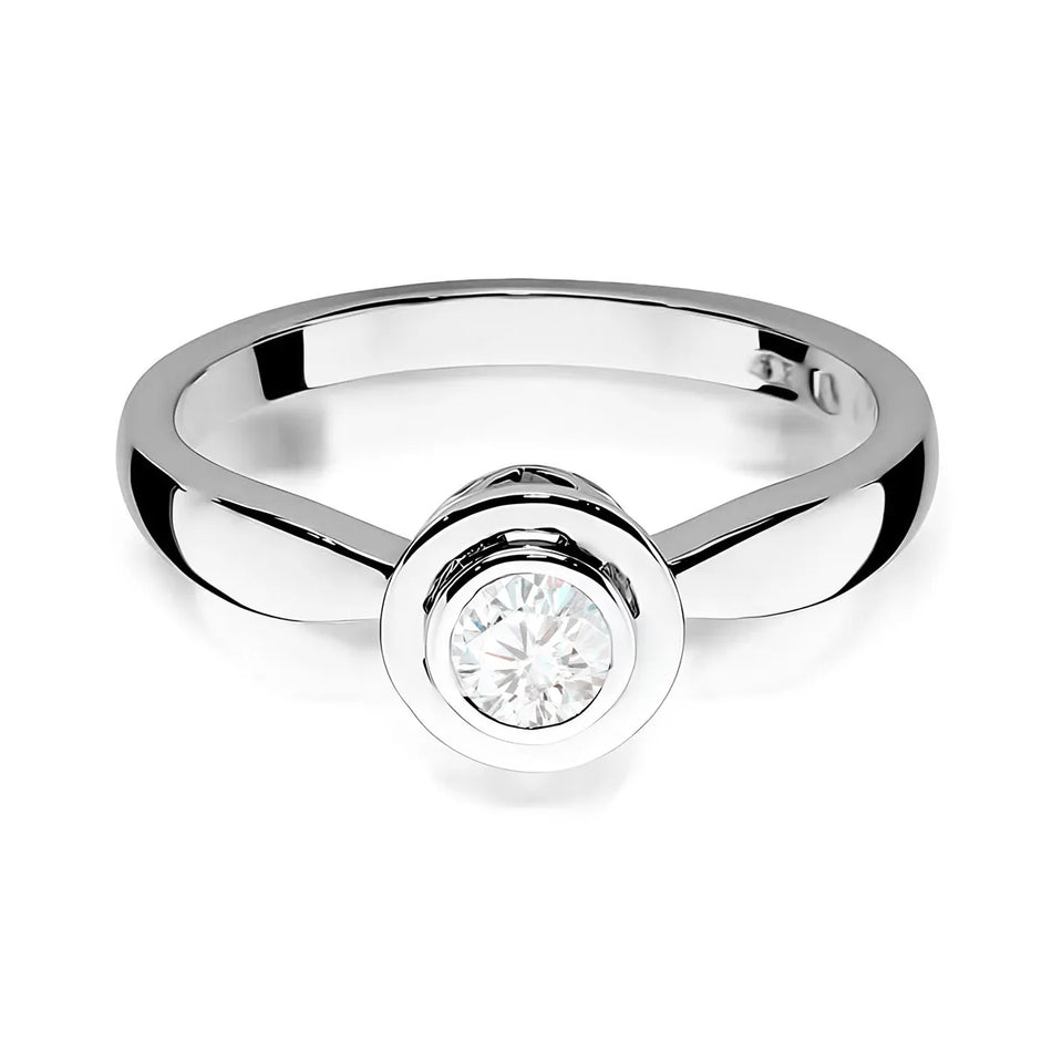 Goldring mit 0,30 ct Diamant