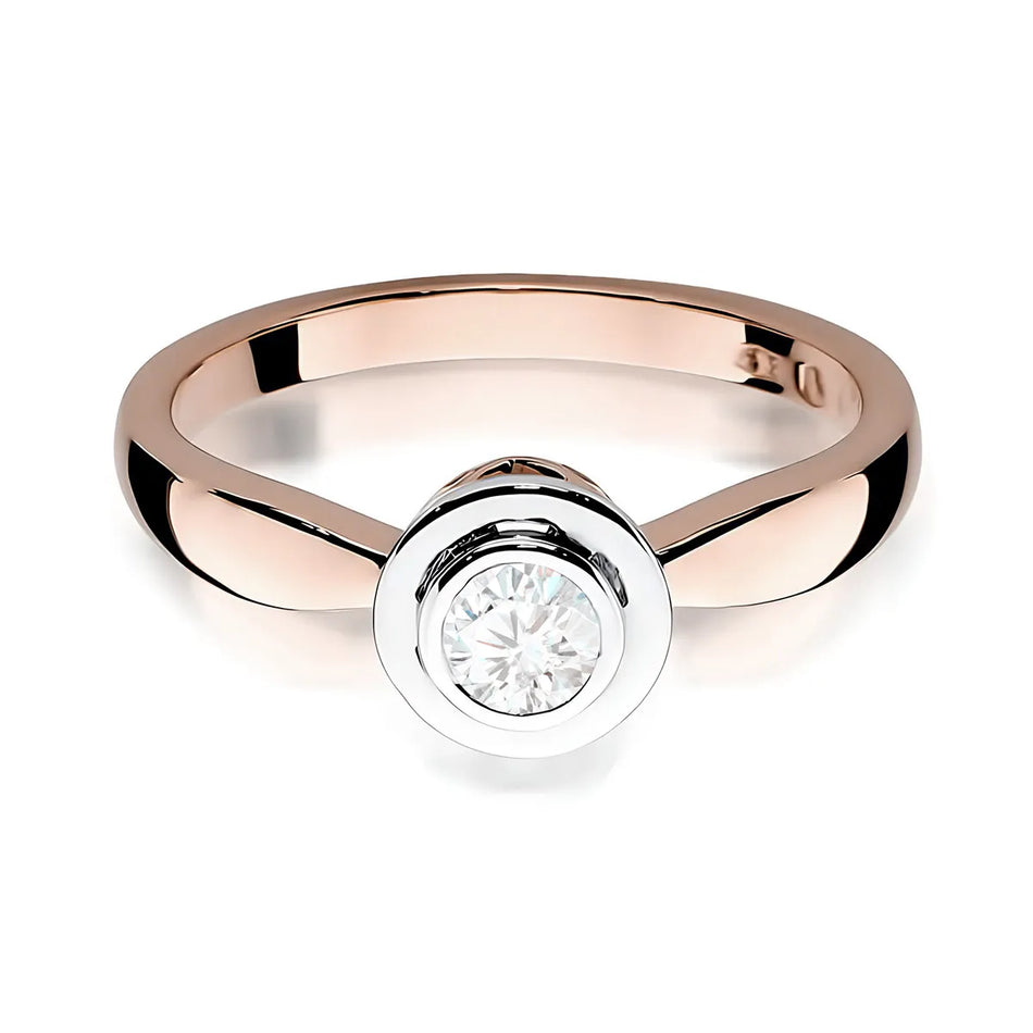 Goldring mit 0,30 ct Diamant