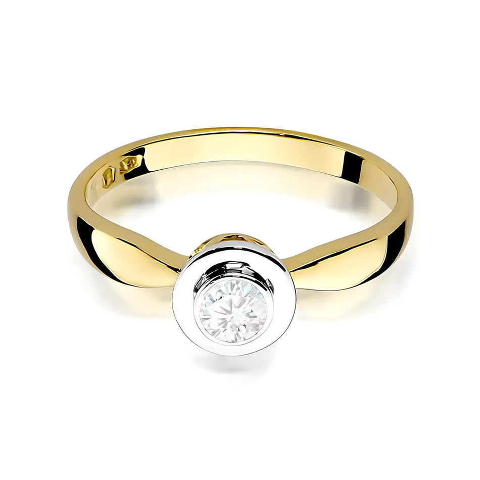 Goldring mit 0,25 ct Diamant