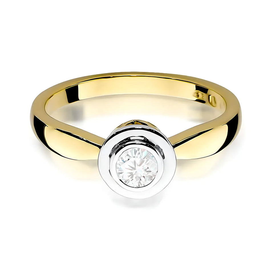 Goldring mit 0,30 ct Diamant