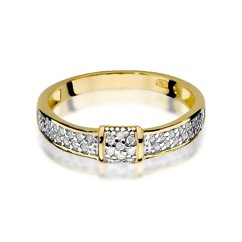 Goldring mit 0,19 ct Diamanten