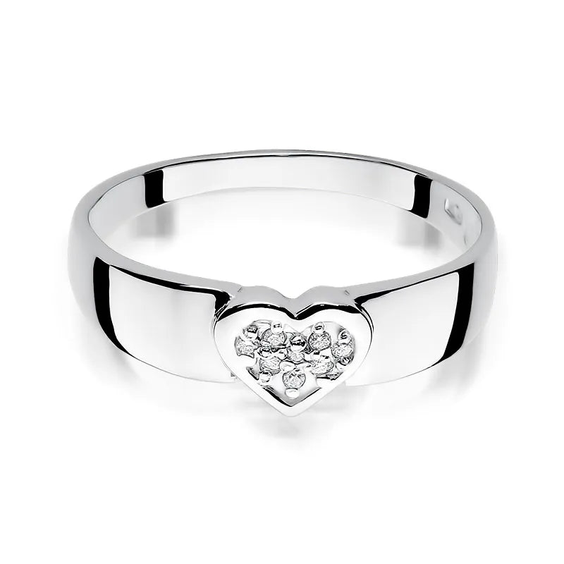 Gold Ring with 0.04ct Diamonds