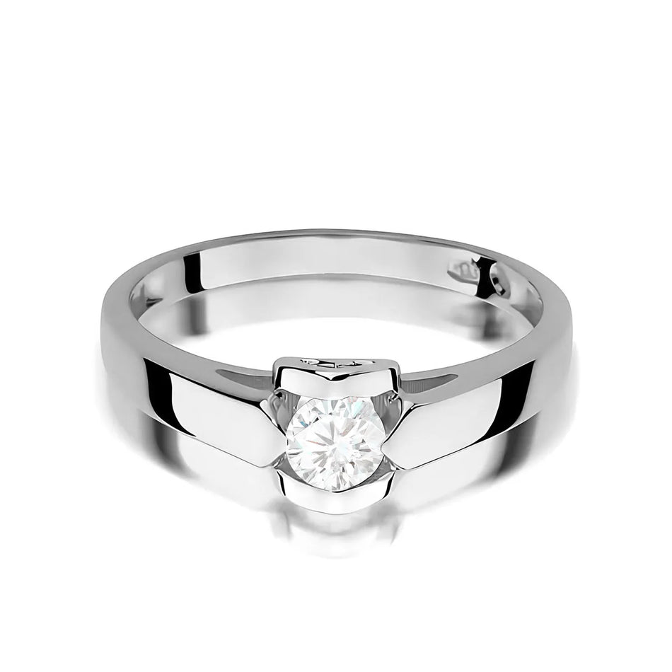 Goldring mit 0,30 ct Diamant