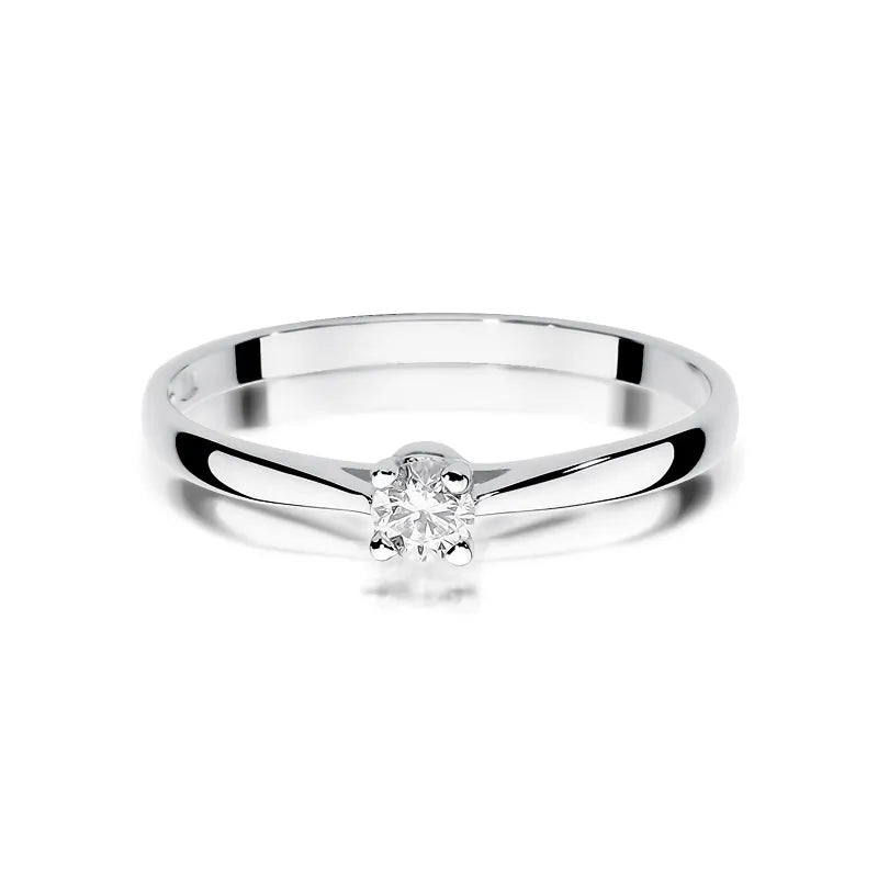 Goldring mit 0,15 ct Diamant