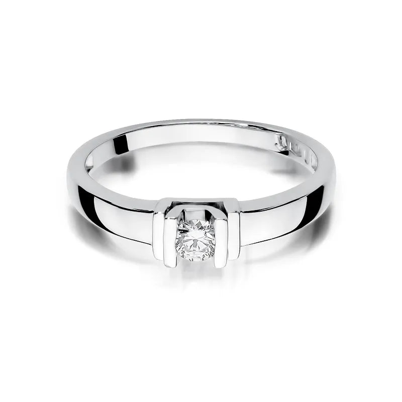 Goldring mit 0,10 ct Diamant