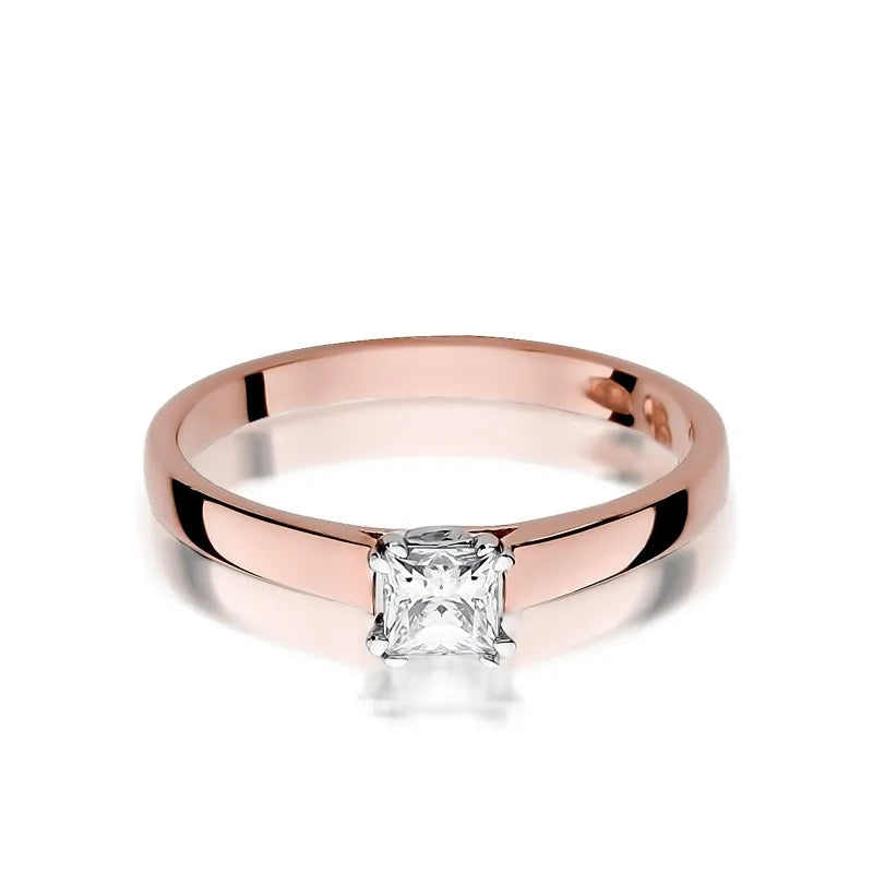 Zlatý prsteň s diamantom 0,30 ct