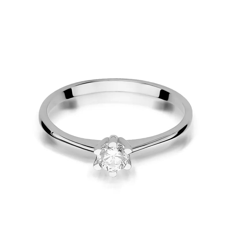 Goldring mit 0,23 ct Diamant