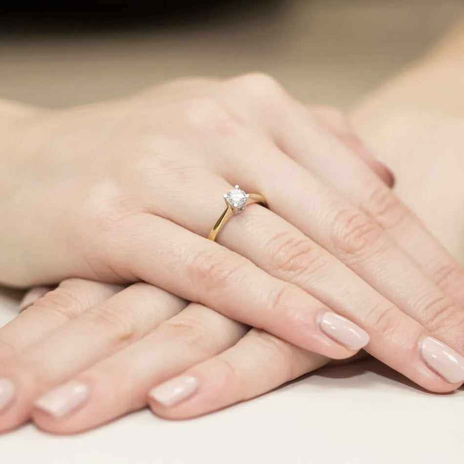 Goldring mit 0,50 ct Diamant