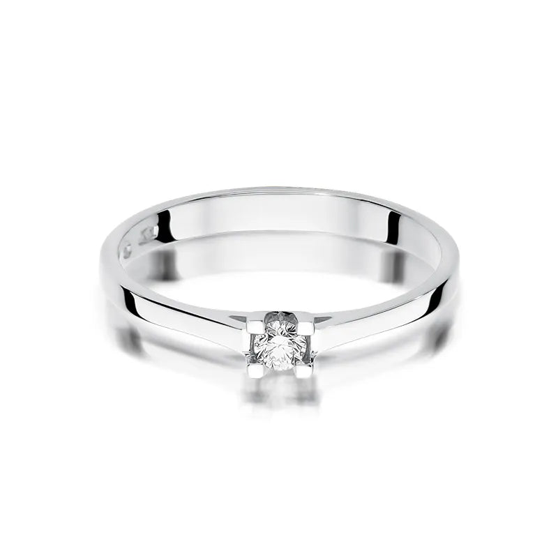 Goldring mit 0,09 ct Diamant