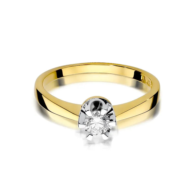 Goldring mit 0,25 ct Diamant