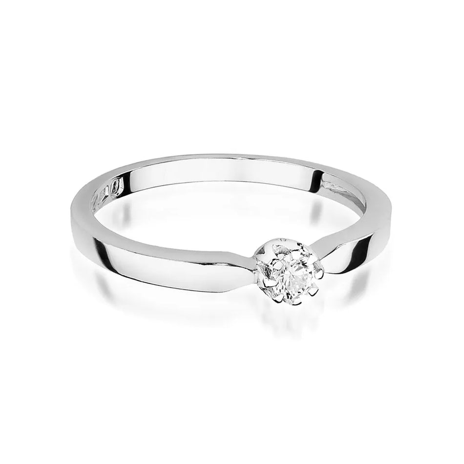 Goldring mit 0,08 ct Diamant