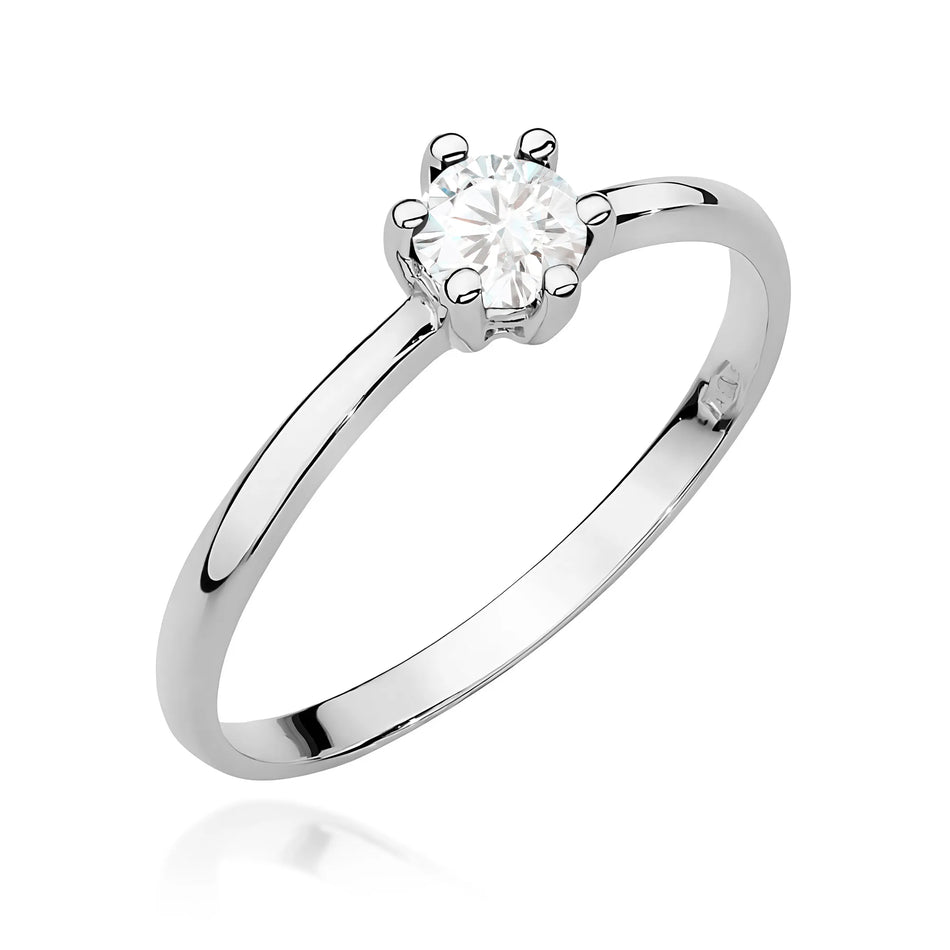 Goldring mit 0,30 ct Diamant