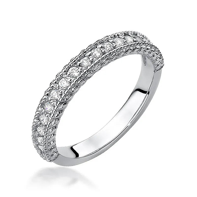 Zlatý prsten s diamanty 0,247 ct