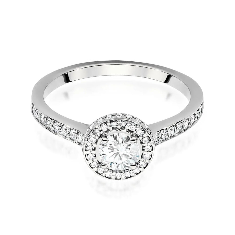 Zlatý prsten s 0,50ct a 0,368ct laboratorně pěstovanými diamanty