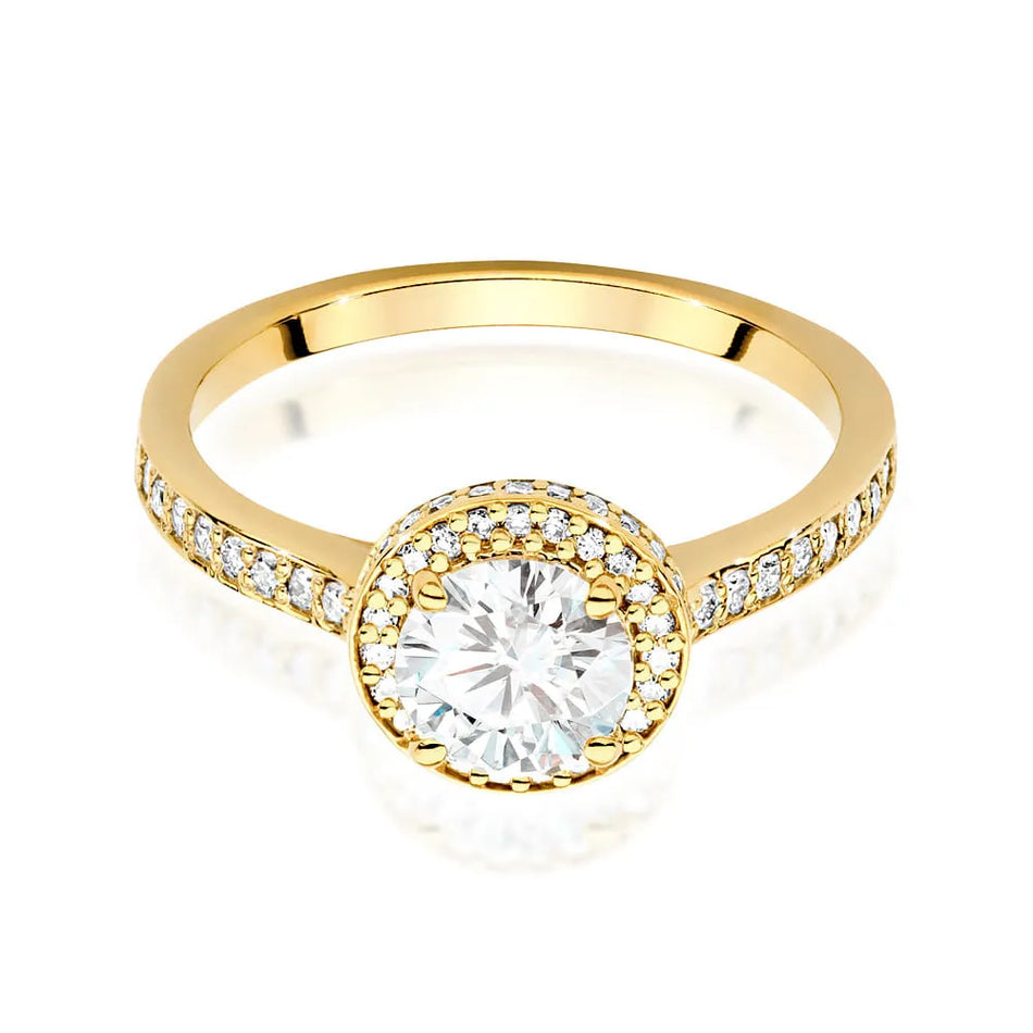 Gold Ring with 0.70ct and 0.383ct Diamonds
