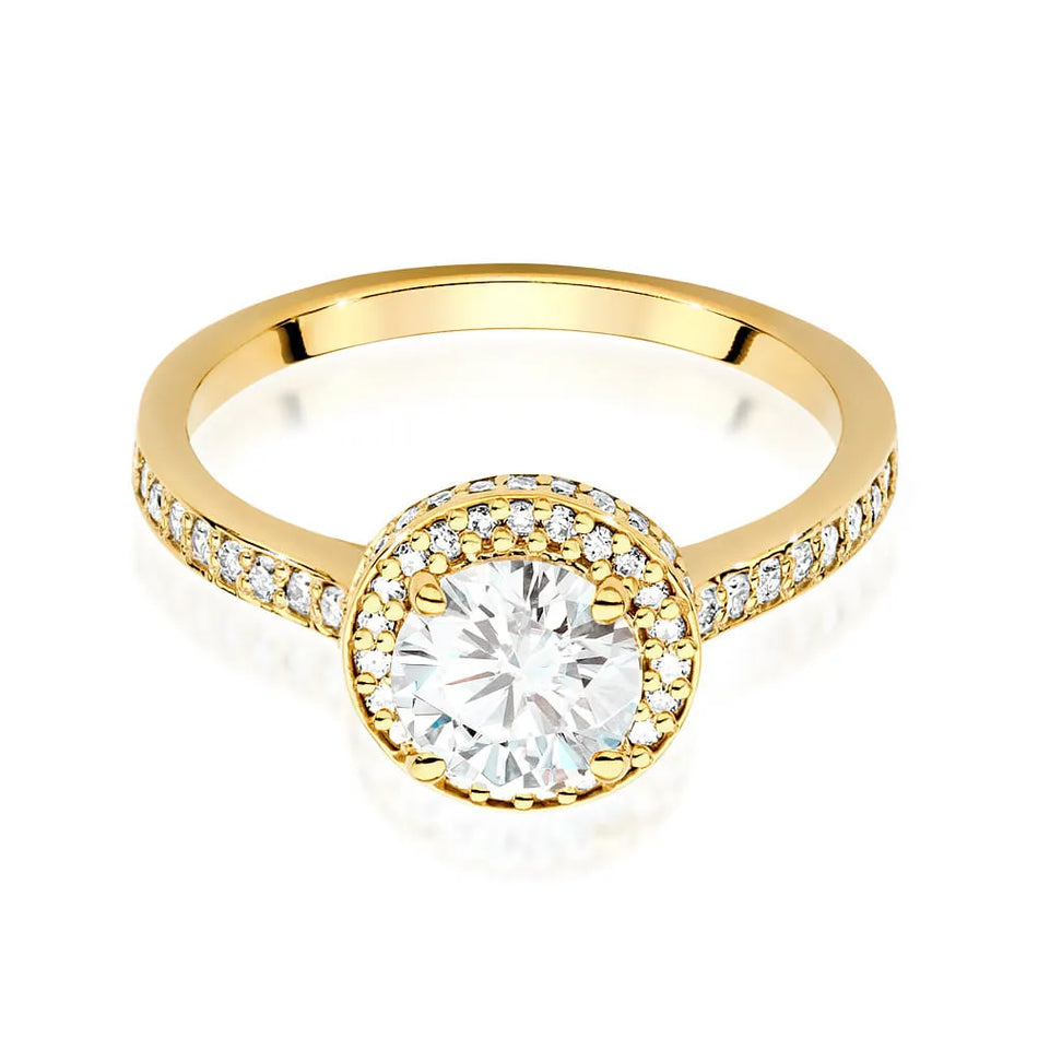 Ring mit Labordiamanten 1ct und 0.383ct | 14K (585) Gold