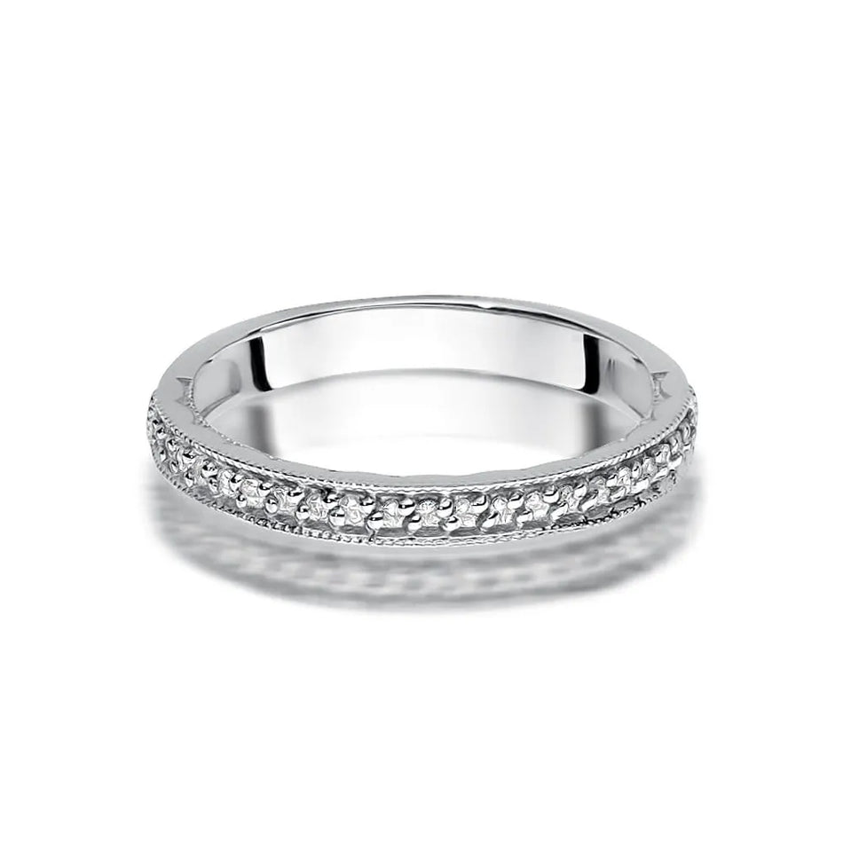 Zlatý prsten s diamanty 0,105 ct