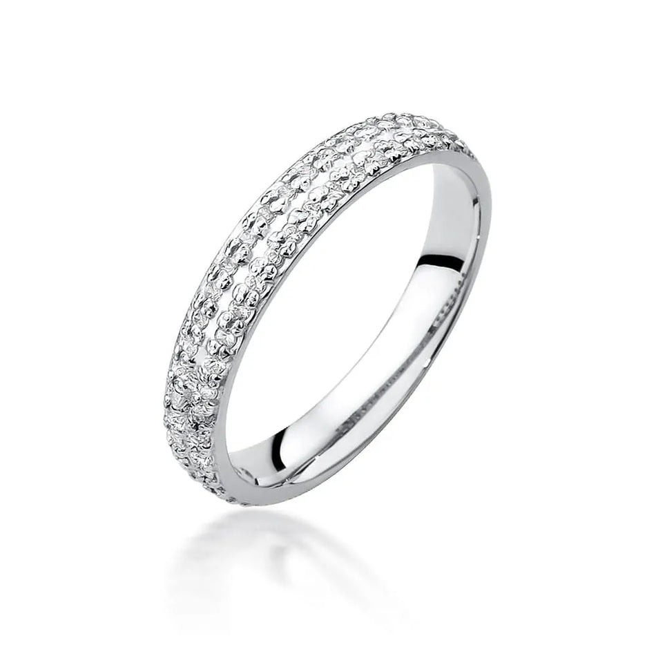 Zlatý prsten s diamanty 0,23 ct