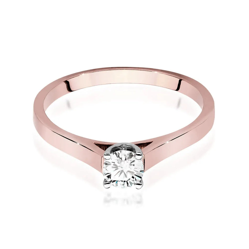 Zlatý prsteň s diamantom 0,50 ct