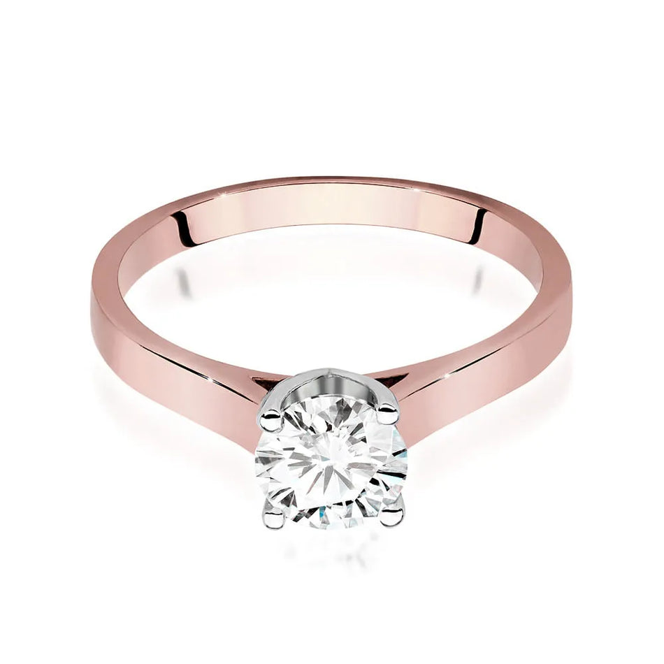 Zlatý prsteň s diamantom 0,70 ct